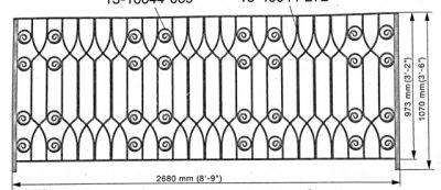 Iron Handrails Model 13715