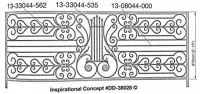 Iron Handrails Model 38028