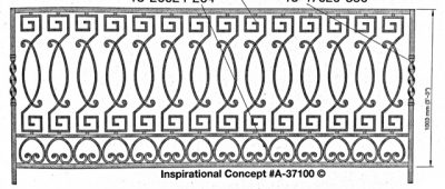 Iron Handrails Model 37100