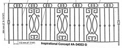 Iron Handrails Model 34053