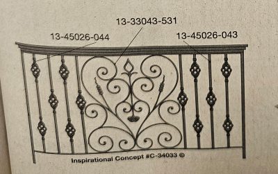 Iron Railing 1002-17