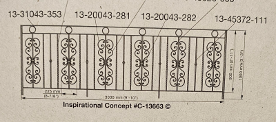 Iron Handrail 1000-24