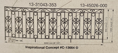 Iron Railing 1000-25